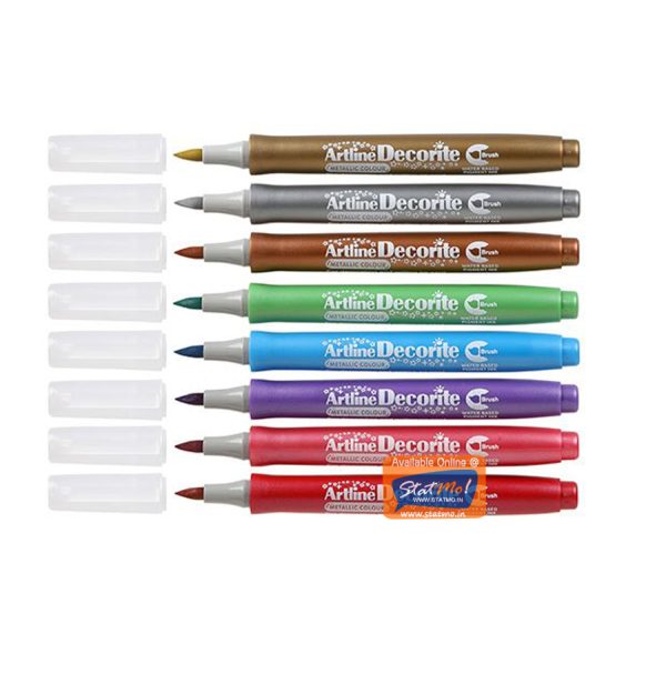 Artline Decorite Metallic Colour Brush Pen by StatMo.in