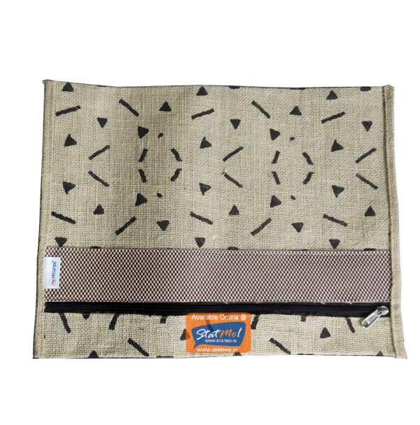 Securex Zipper Bag Jute Folder FC by StatMo.in