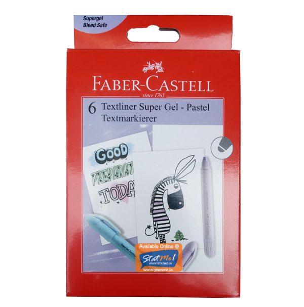 Faber Castell Textliner Super Gel Pastel Colour by StatMo.in