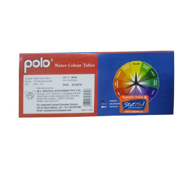 Polo Water Colour Tubes 12 Shades by StatMo.in