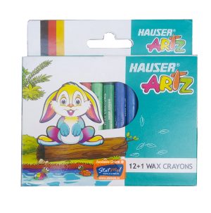 Hauser Artz Wax Crayons 12+1 Shades by StaMo.in