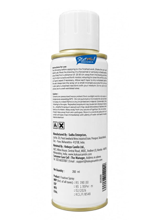 Camlin Artists Fixative Spray 200Ml by StatMo.in