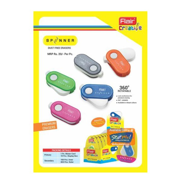 Flair Creative Spinner Eraser by StatMo.in