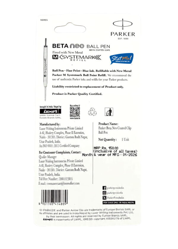 Parker Beta Neo Ball Pen by StatMo.in