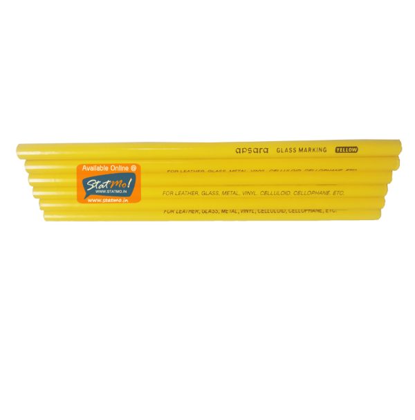 Apsara Glass Marking Pencil Yellow by StatMo.in