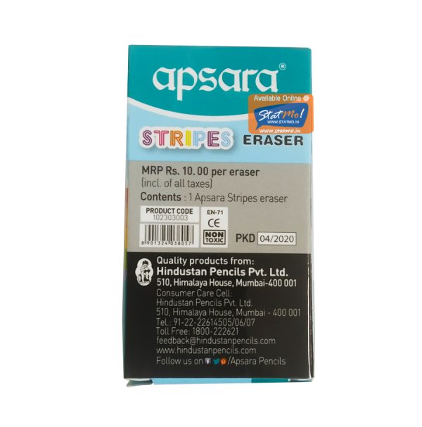 Apsara Stripes Erasers by StatMo.in