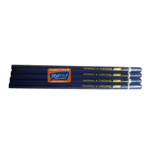 Nataraj Checking Pencils Blue by StatMo.in