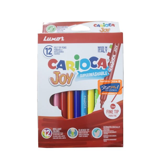 Luxor Carioca Joy 12 Assorted Colours by StatMo.in