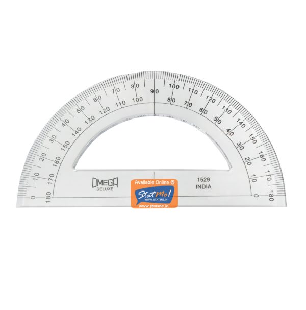 Omega Deluxe Protractor Semi-Circular by StatMo.in