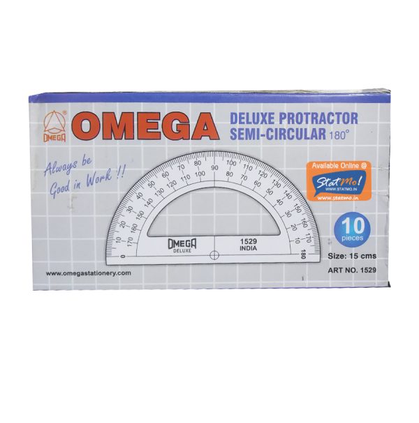 Omega Deluxe Protractor Semi-Circular by StatMo.in