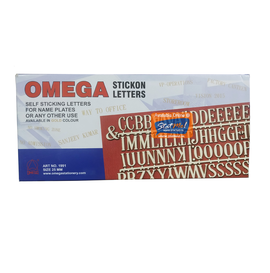 Omega Stickon Letters 25mm – StatMo
