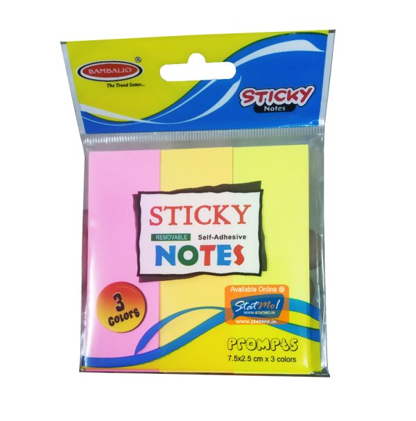 Omega Bamblio Sticky Notes 3 Colors by StatMo.in