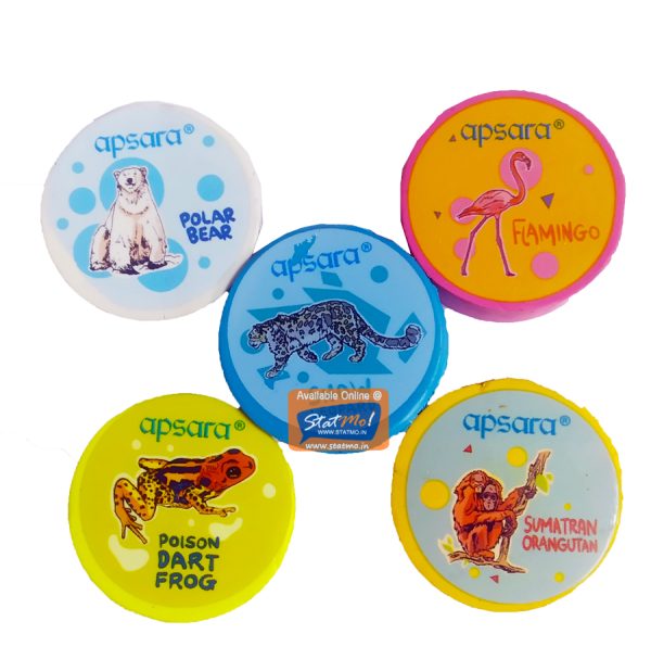 Apsara Wild Life Eraser Set of 5 by StatMo.in