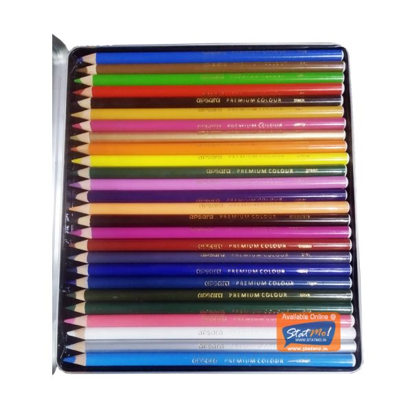 Apsara Premium Colour Pencils 26 Shades by StatMo.in