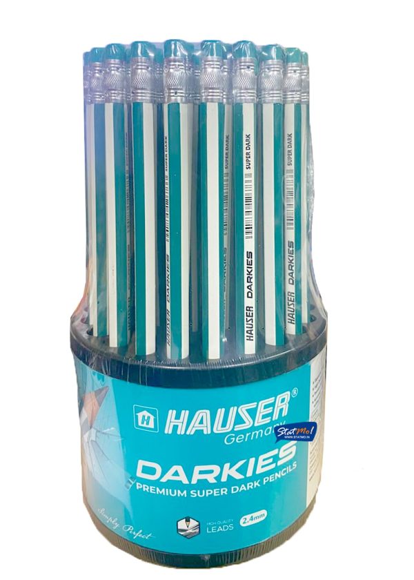 Hauser Darkies Premium Pencils (50 pcs Jar) by StatMo.in