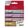 Faber Castell Metallic Textliner Assorted Colour Set of 4 by StatMo.in