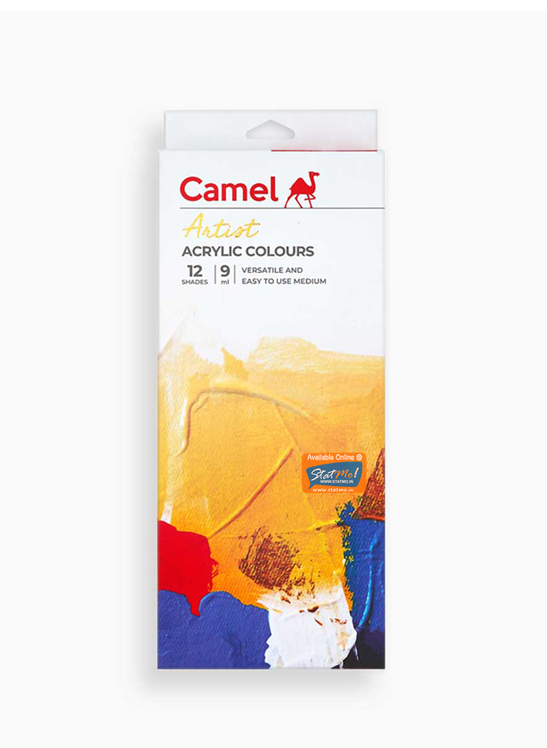 Camel Artist Acrylic Colors Assorted 12 Shades 9 Ml Each – StatMo