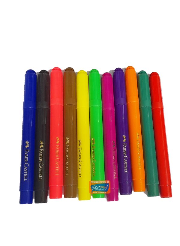 Faber Castell Super Jumbo Sketch Markers 12 Shades by StatMo.in