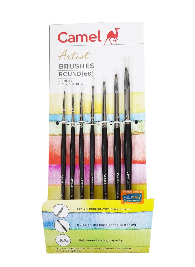 Camel Artist Brushes Brushes Round Sr. 68 Set of 7 – StatMo