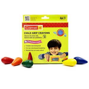 Camel Child Grip Crayons 5 Shades by StatMo.in