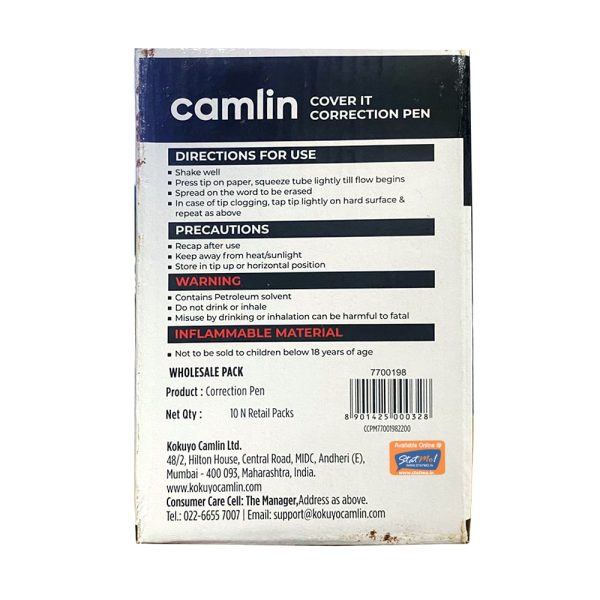 Camlin Cover-It Correction Pen by StatMo.in