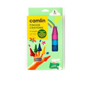 Camlin Finger Crayons 10 Shades by StatMo.in