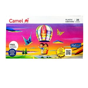 Camel Plastic Crayon 28 Shades Assorted Shades by StatMo.in