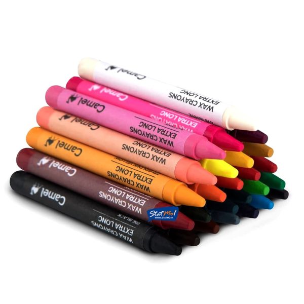 Camel Wax Crayons Extra Long 26 Shades by StatMo.in