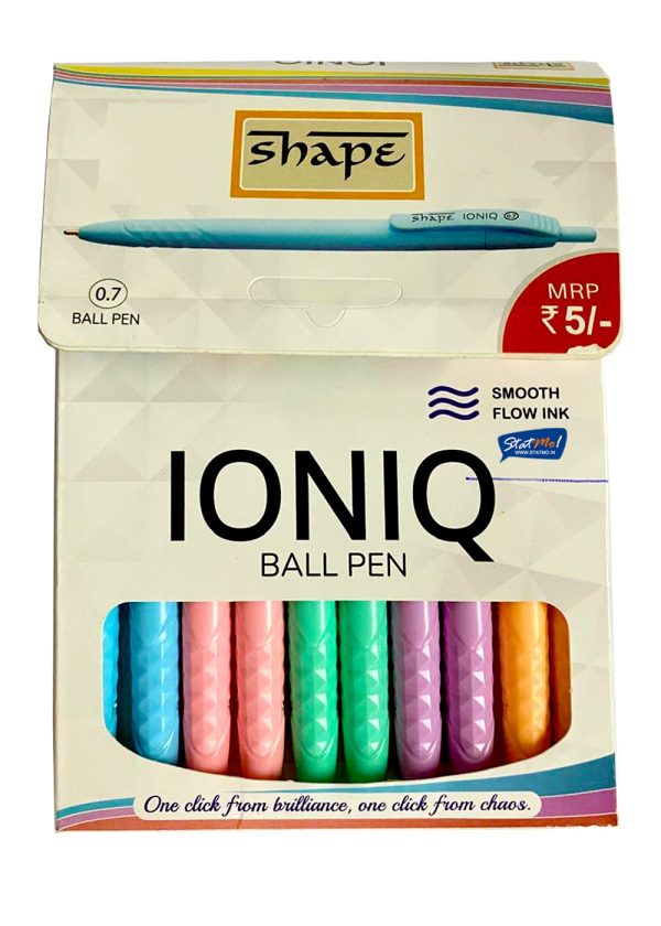 Shape Ioniq Ball Pen (Pack of 10) by StatMo.in