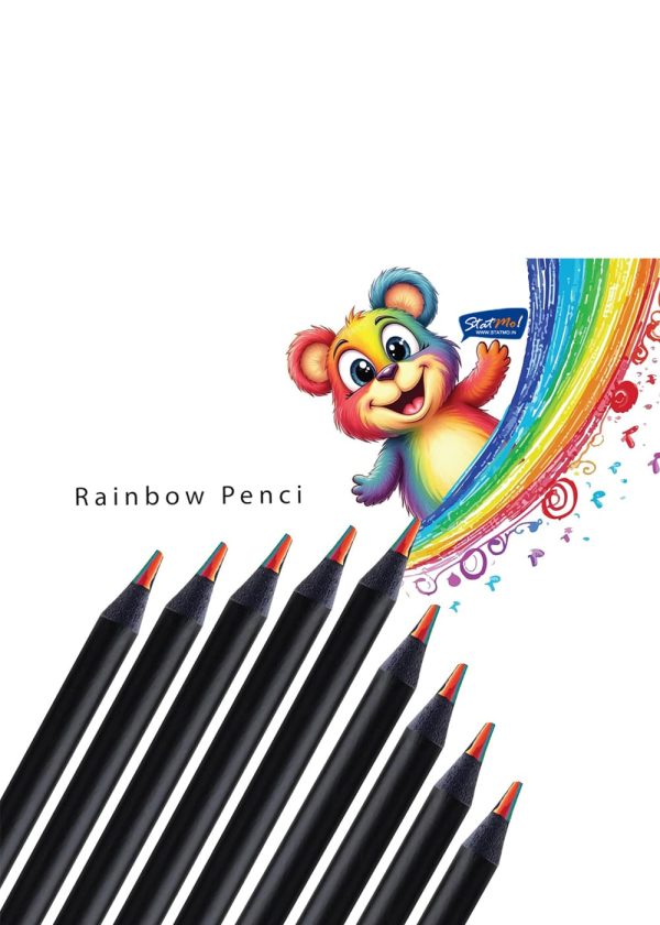 Shape Spectrum Rainbow Pencil Set of 5 by StatMo.in