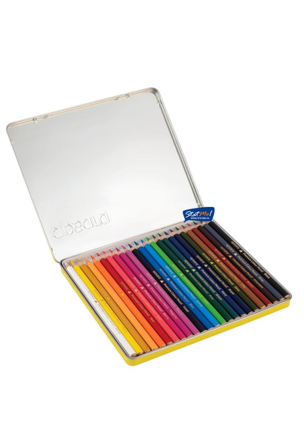 Apsara Premium Triangular Colour Pencils 24 Shades by StatMo.in