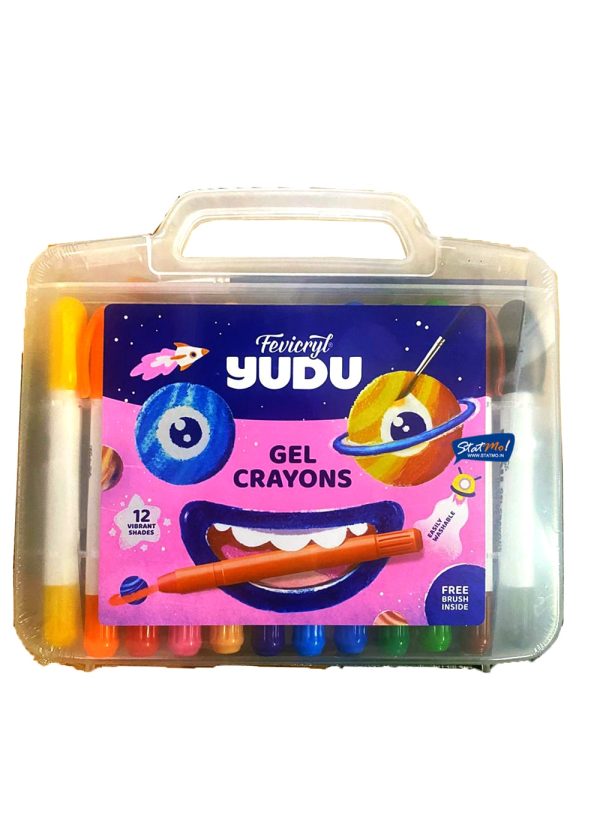 Pidilite Fevicryl Yudo Gel Crayons 12 Shades by StatMo.in