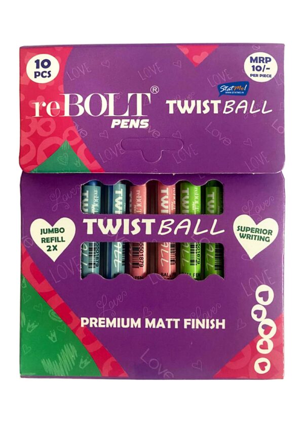 Rebolt Twist Ball Pen by StatMo.in