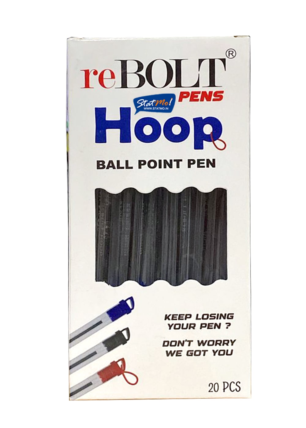 Rebolt Hoop Ball Point Pens (Pack of 20) – StatMo