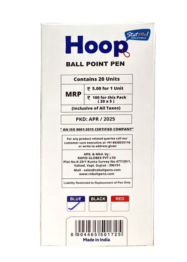 Rebolt Hoop Ball Point Pens by StatMo.in