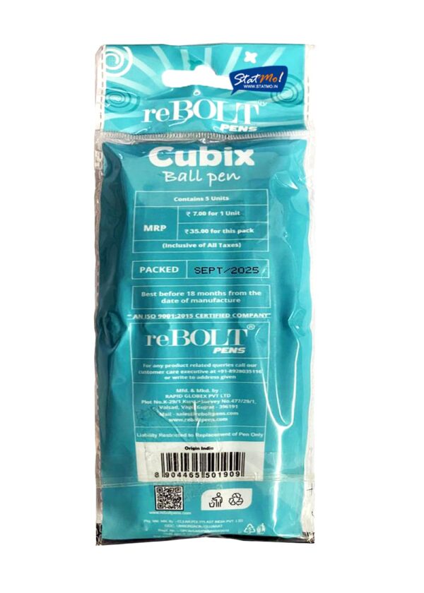 Rebolt Cubix Ball Pens by Statmo.in