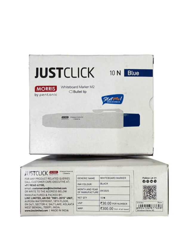 Morris Pentonic Just Click Whiteboard Marker M2 Set by StatMo.in