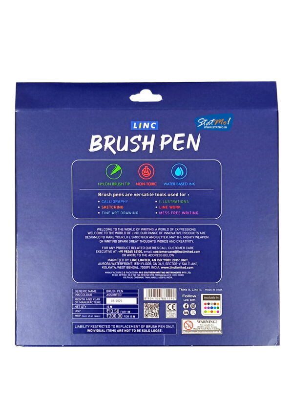 Linc Brush Pens 15 Shades by StatMo.in