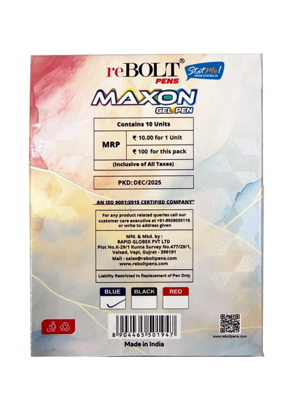 Rebolt Maxon Gel Pen by StatMo.in