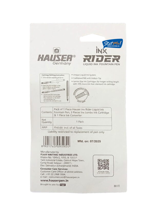 Hauser Inx Rider Liquid Fountain Pen by StatMo.in