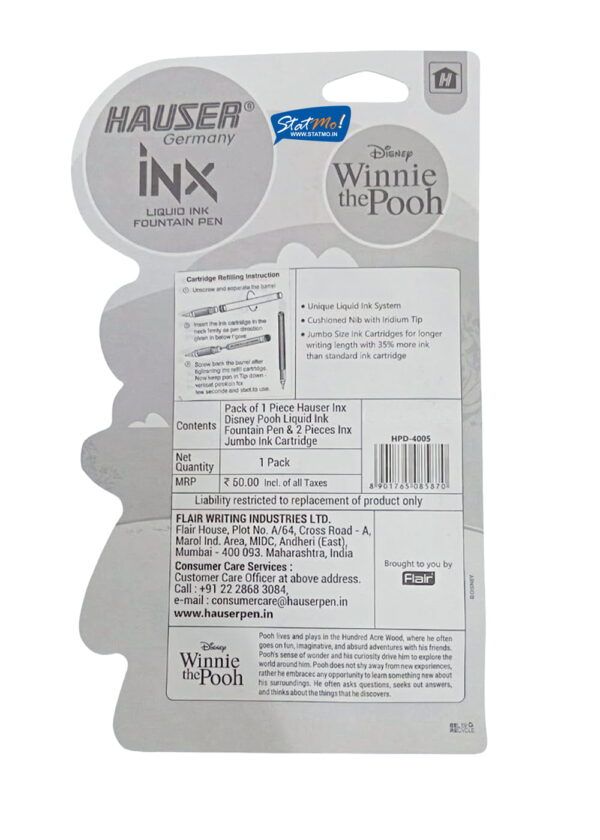 Hauser Inx Winnie The Pooh Liquid Fountain Pen by StatMo.in