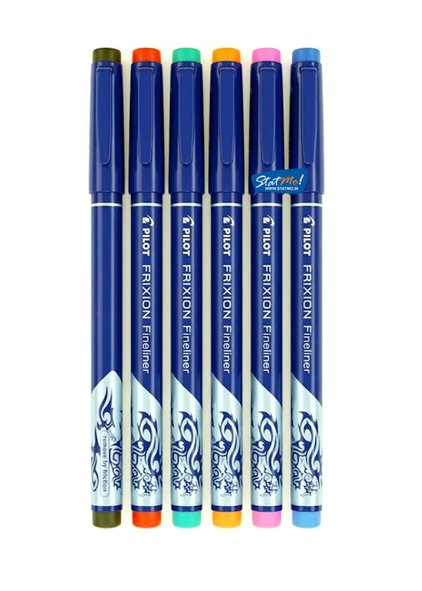 Pilot Frixion Fineliner Set of 6 by StatMo.in
