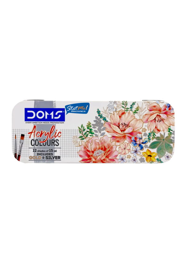 Doms Acrylic Colours 12 Shades by StatMo.in