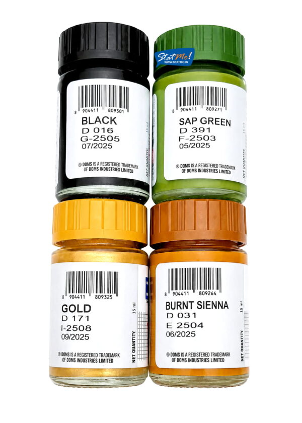 Doms Acrylic Colours 15ml by StatMo.in