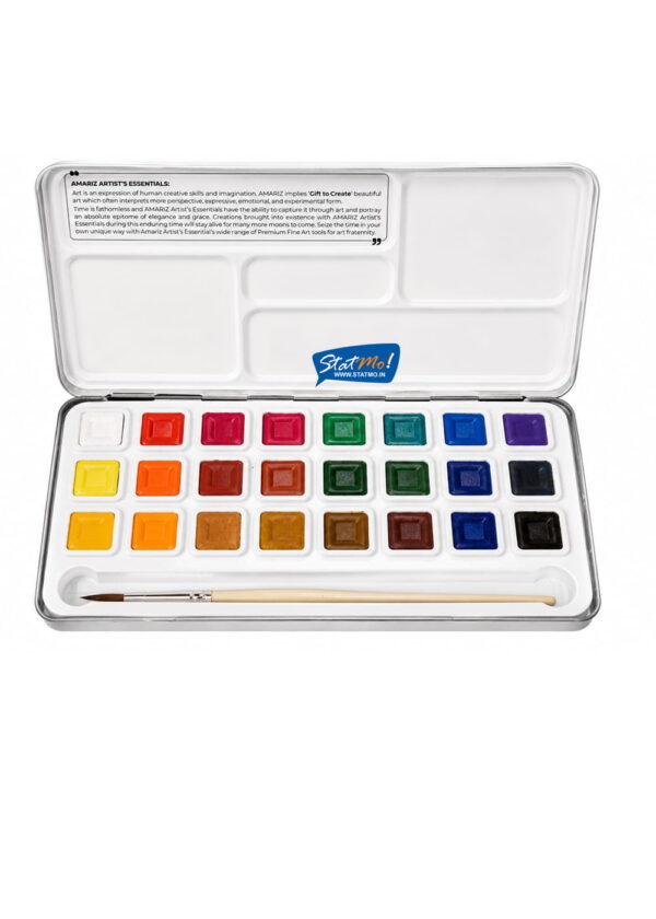 Doms Amariz Artist Water Colour Cakes 24 Shades by StatMo.in