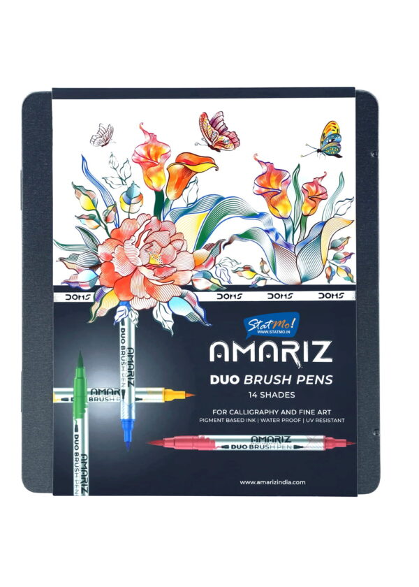 Doms Amariz Duo Brush Pens 14 Shades by StatMo.in