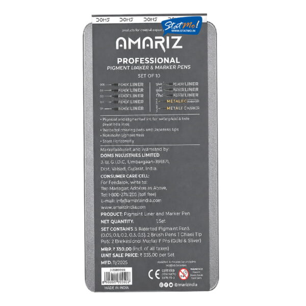 Doms Amariz Professional Pigment Liners by StatMo.in