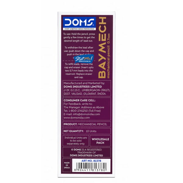 Doms Baymech Mechanical Pencils 0.7mm by StatMo.in
