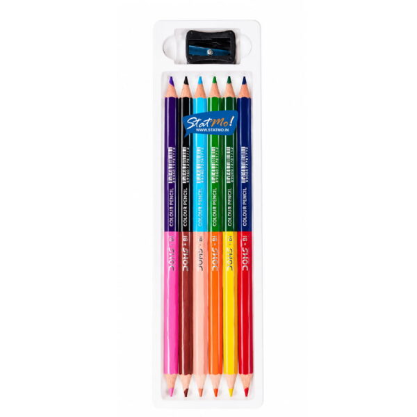 Doms Bi Colour Pencils 12 Shades by StatMo.in