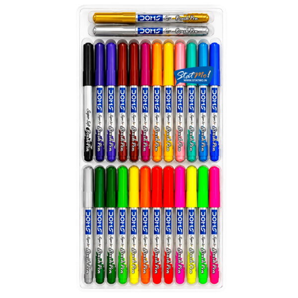 Doms Brush Pens Colour 26 Shades by StatMo.in